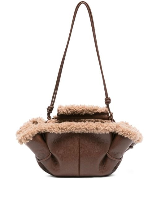 Hereu Brown Arta Mini Leather Handbag
