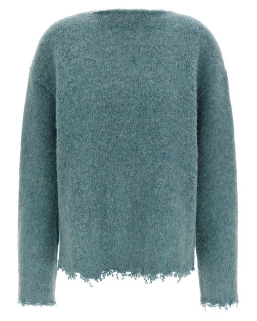 Jil Sander Green Fringed Sweater Sweaters And Cardigans Light