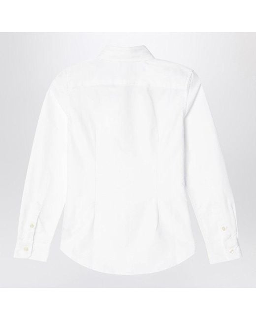 Polo Ralph Lauren White Cotton Button Down Shirt