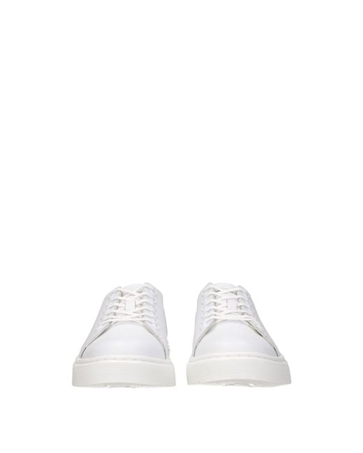 Dr. Martens White Dr. Martens Sneakers Dante Uomo Pelle Bianco/Bianco Ottico for men