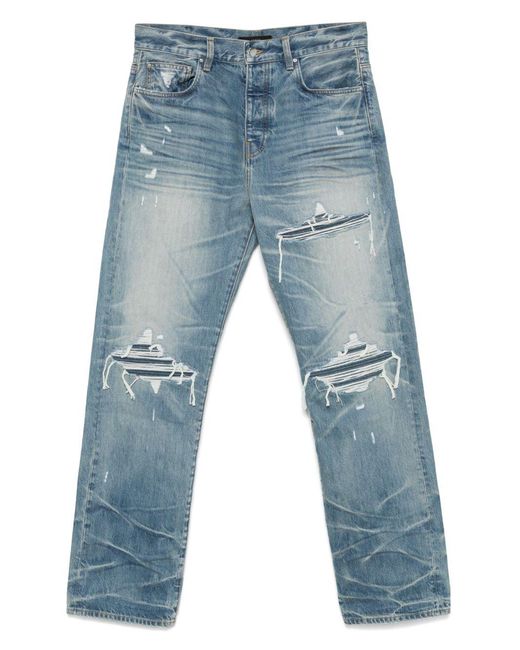 Amiri Straight Jeans in het Blue voor heren