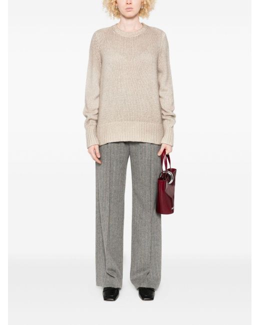 Avant Toi Natural Cashmere Crewneck Pullover