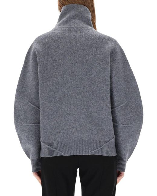 Helmut Lang Gray Zippered "Apex" Jersey