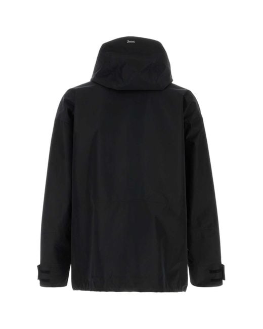 Herno Black Polyester Jacket
