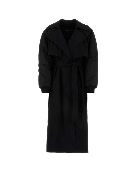 Camilla & Marc Black Polyester Emmerson Trench Coat