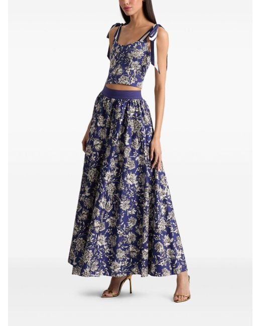 Jupe Longue Nilda Voluminous Alice + Olivia en coloris Blue