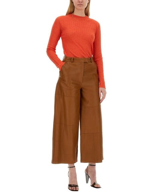 Alysi Red Ribbed Knit