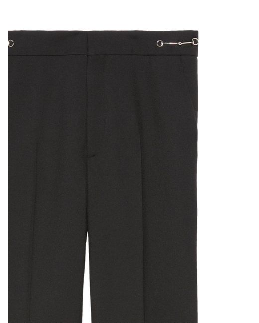 Gucci Black Wool Trousers for men