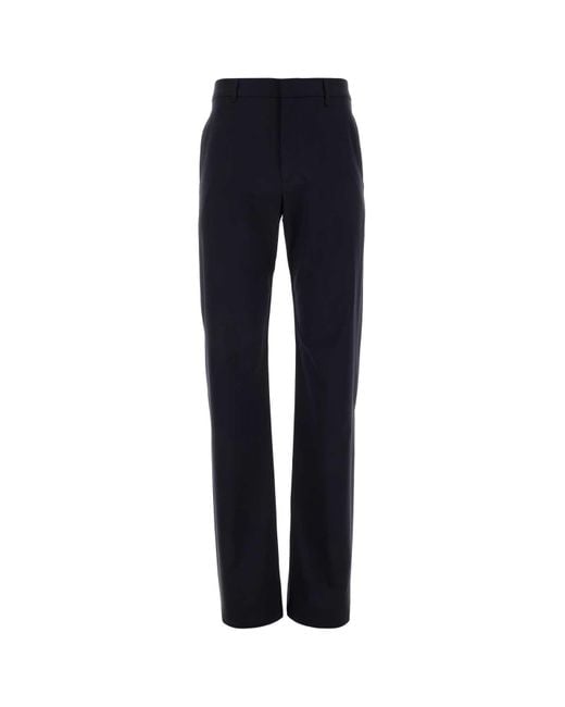 Givenchy Blue Stretch Wool Blend Pant for men