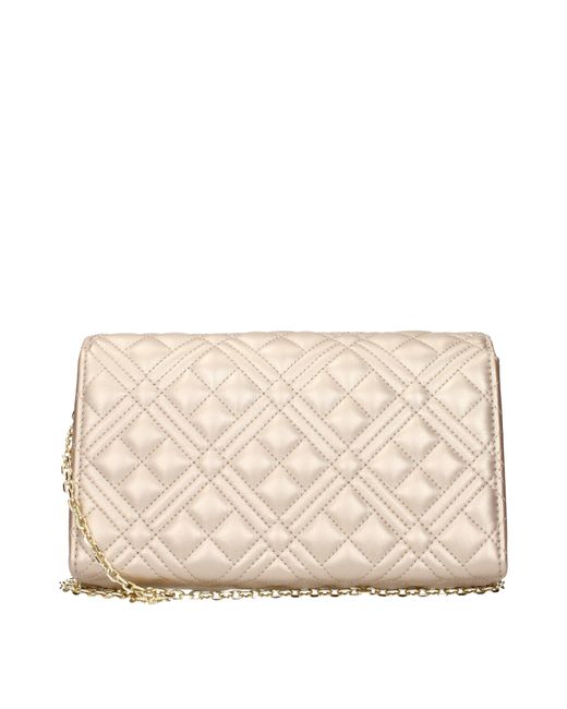 Love Moschino Natural Polyurethane Pochette