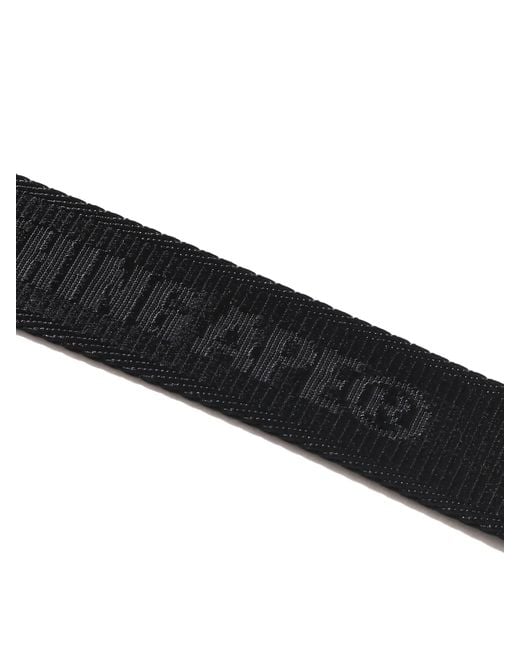 A Bathing Ape Black Bathing Ape Logo Jacquard Nylon Belt M