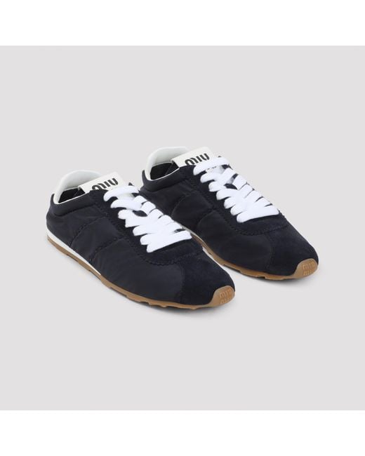 Miu Miu Blue Polyamide Sneakers