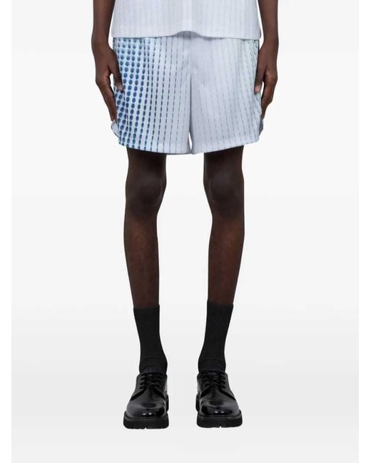 Casablanca Blue Printed Shorts