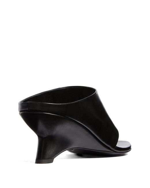 Khaite White Marlow Leather Mules