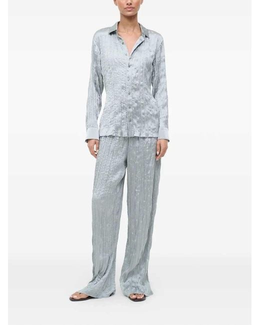 Staud White Drawstring Pants