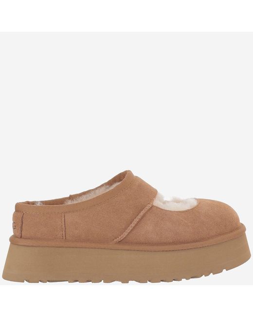 Ugg Brown Bea Mary Jane Mules