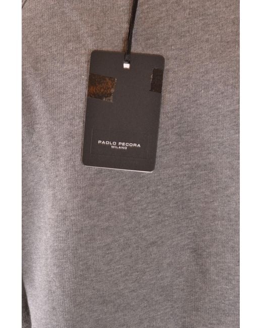 Paolo Pecora Gray Sweatshirt for men
