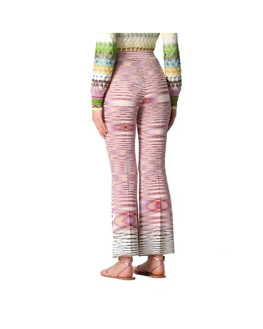 Missoni Pink Knitted Flared Pants