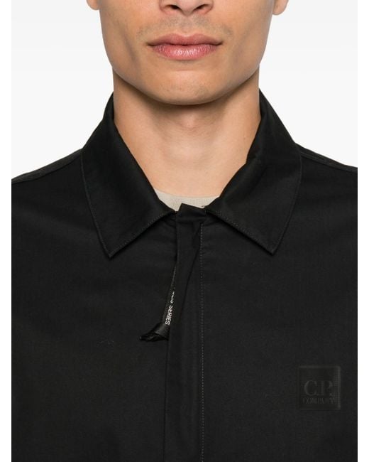 C P Company Black Overshirt for men