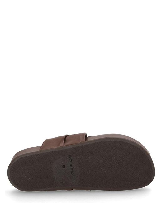 Uma Wang Brown Solid Sandals