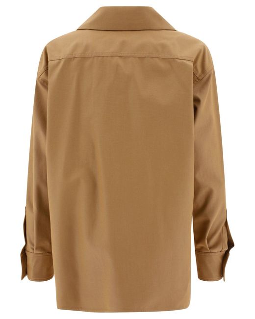 "Ulrico" Canvas de algodón blusa de gran tamaño Max Mara de color Brown