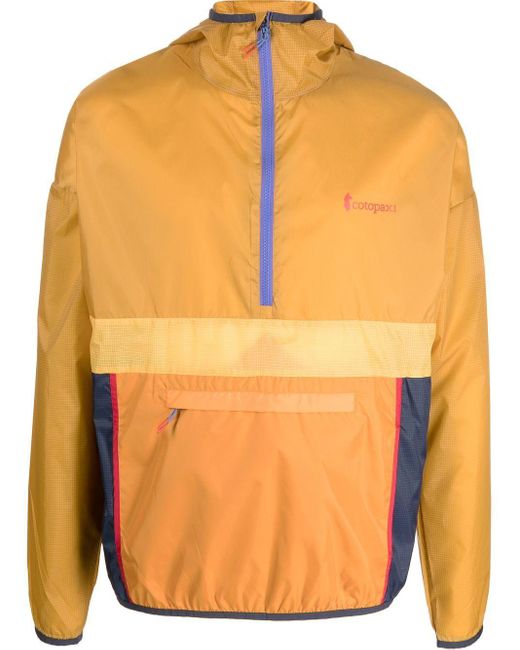 COTOPAXI Teca Half Zip Wind Breaker Jacket in het Orange voor heren