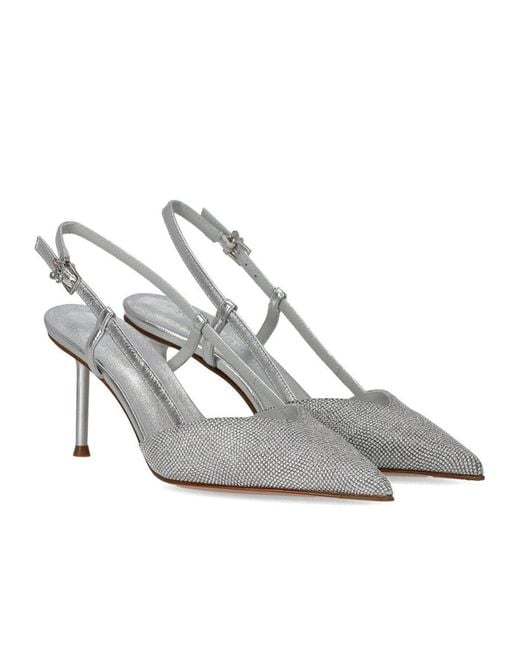 Sergio Levantesi White Giulia Slingback Pump
