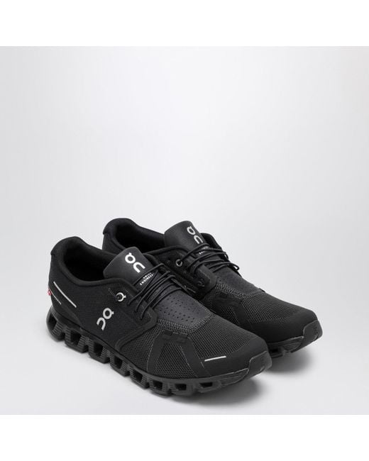 On Shoes Black Cloud 5 Low Trainer for men