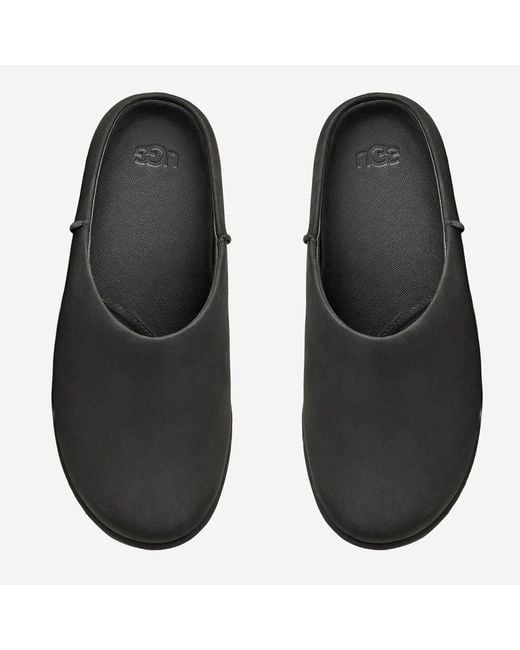 Ugg Black Otzo Leather Clogs