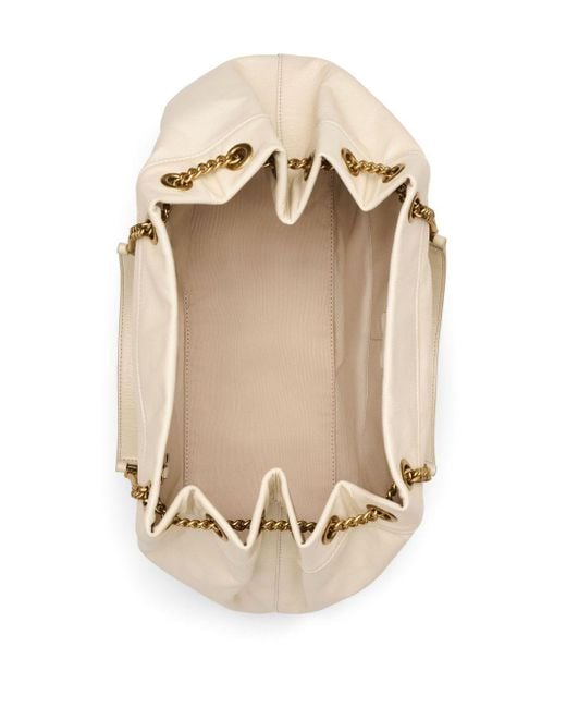 Marc Jacobs Natural Die Kettensack -Leder -Umhängetasche