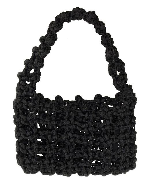 Kara Black Knot Shoulder Bag