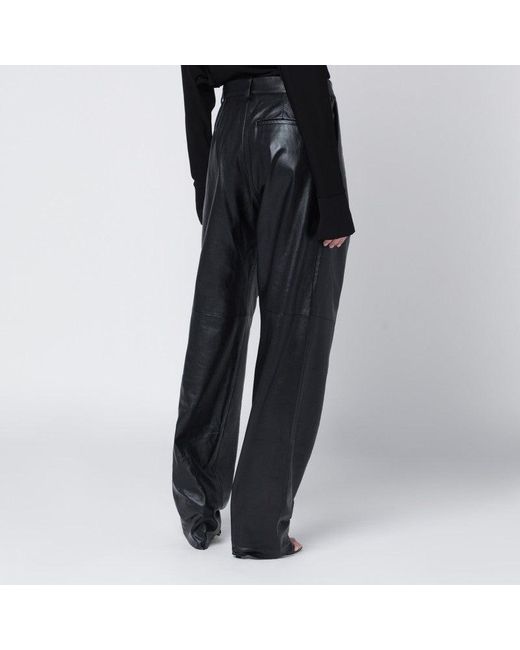 Francesco Murano Women's Black Faux Leather Pants