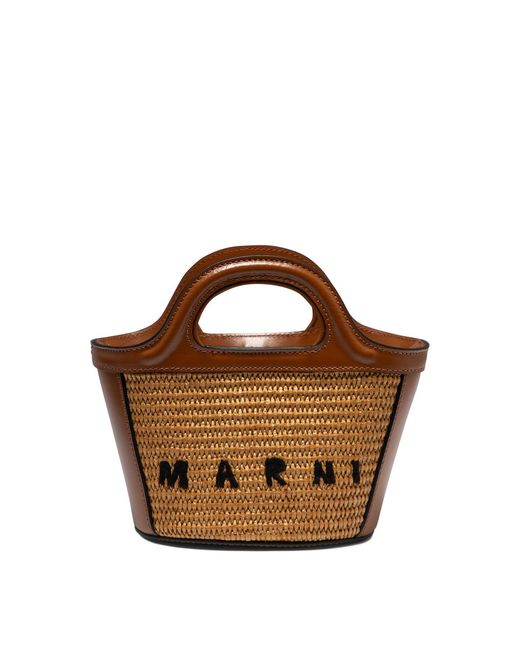 Marni Brown "Tropicalia Micro" Handbag