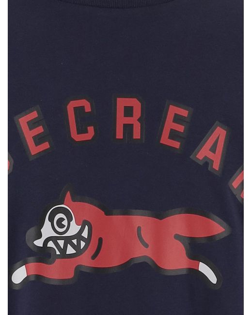 ICECREAM Blue Cotton Shirt With Logo