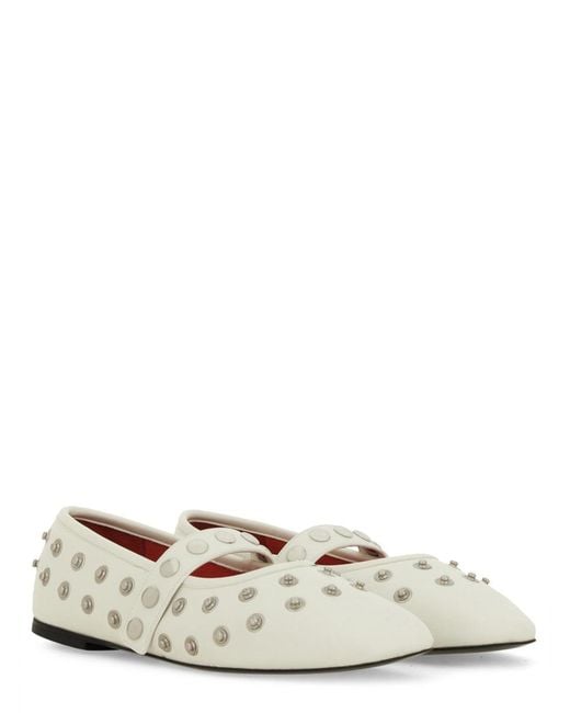 Stella McCartney White 'Ryder' Ballet Flats