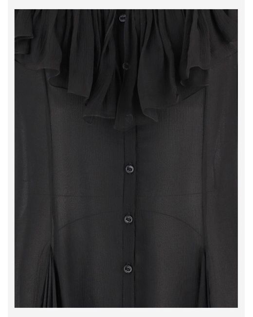 Mini-jupe Noire Chloé - Taille 42 évasée - Neuve Avec Petits Défauts
