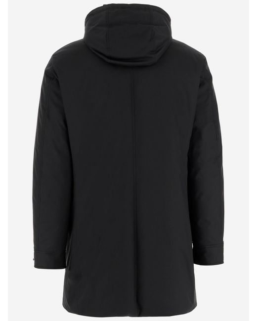Moorer Black Technical Fabric Jacket for men
