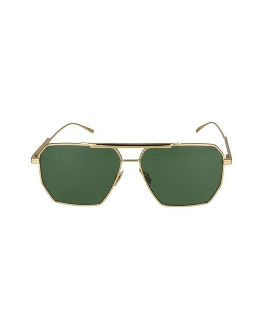 Bottega Veneta Sonnenbrille BV1012 S 004 Gold Gold Green /13 /145 für Herren