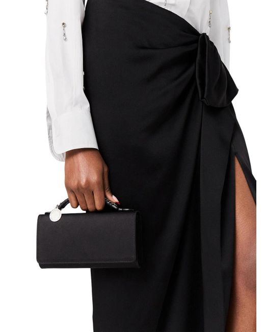 Falabella Eco Satin Handsbag Stella McCartney en coloris Black