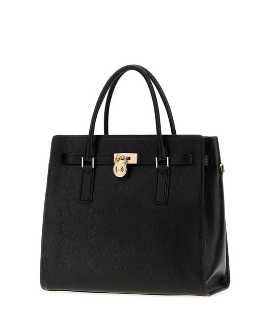 MICHAEL Michael Kors Black Leather Hamilton Moderne Handbag