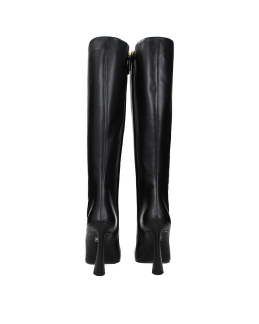 Versace Black Leather Boots