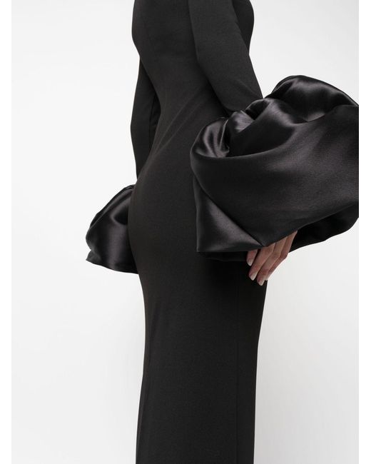 Solace London Black Viviana Maxi Dress