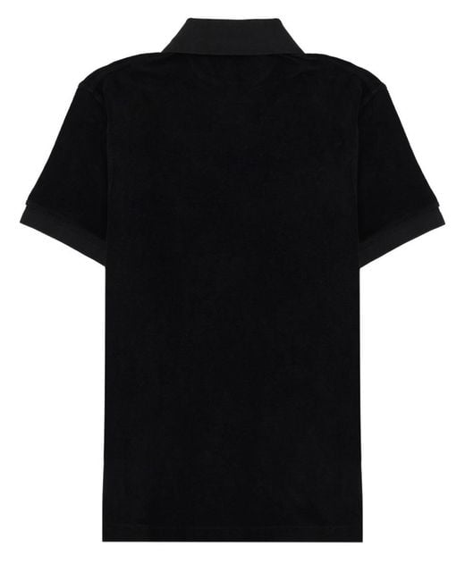 Tom Ford Black Shirt Collar Polo for men