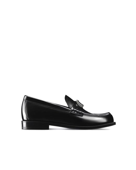 Dior Granville Lederen Loafers in het Black voor heren