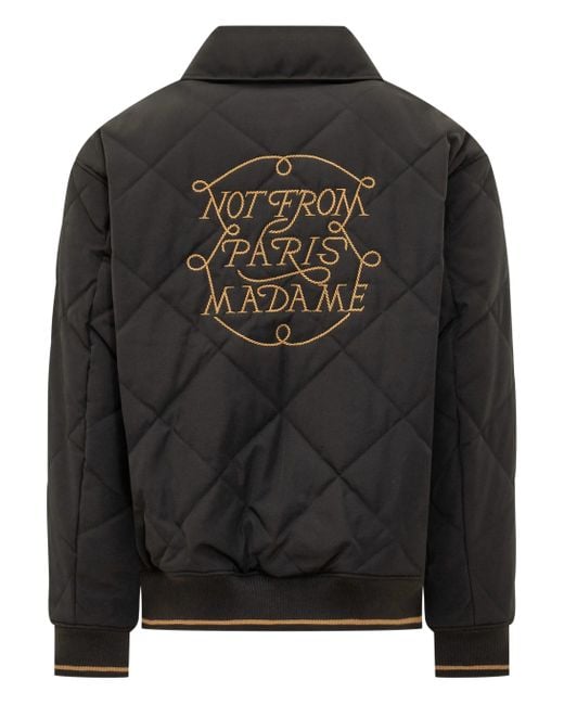 Drole de Monsieur Black La Veste Slogan Tresses
