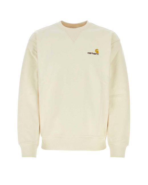 Carhartt Natural Crewneck Logo Sweatshirt