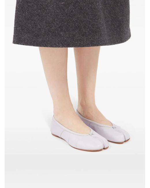 Maison Margiela Tabi Ballerina's in het White