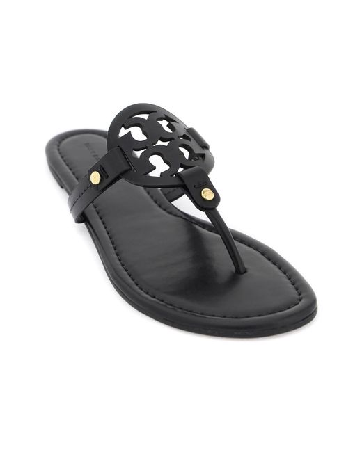 Tory Burch Black Miller Flip-flop Slides