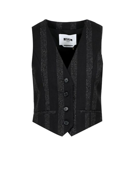 MSGM Black Jacken schwarz