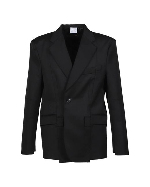 Vetements Op Maat Gesneden Jack in het Black